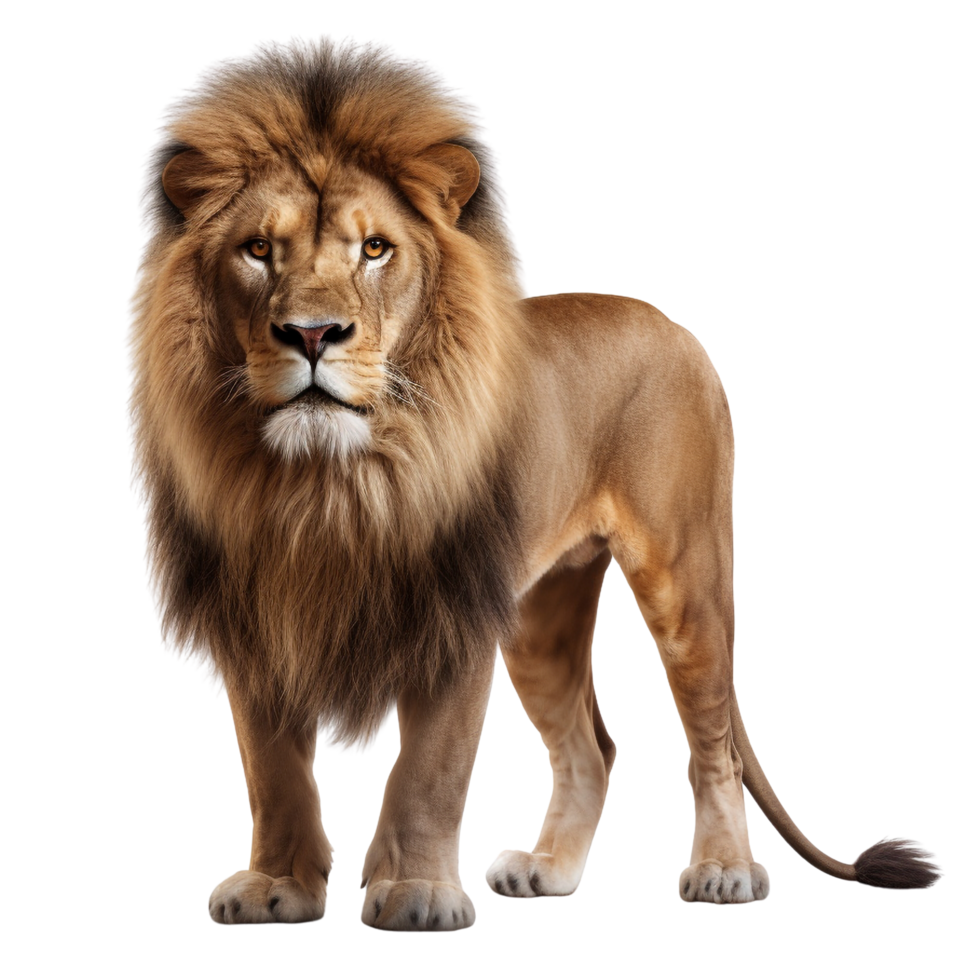 AI generated Lion clip art isolated png