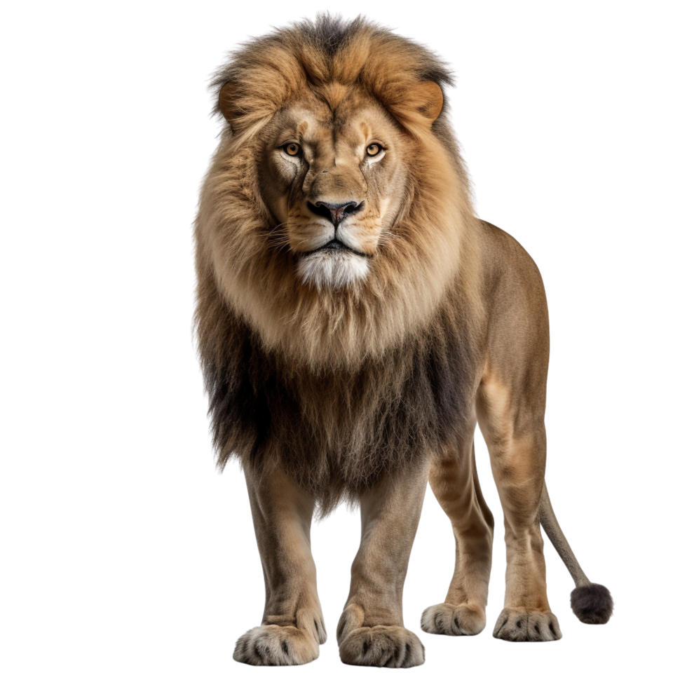 AI generated Lion clip art isolated png