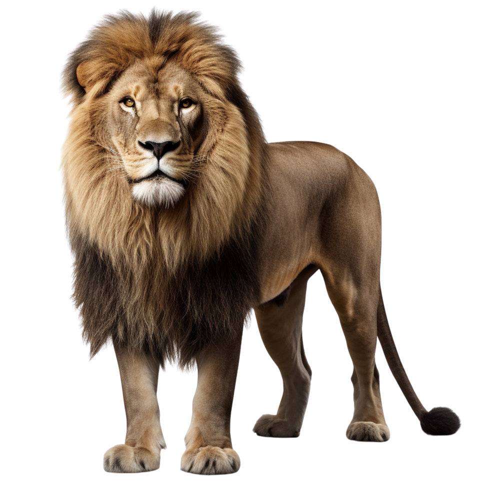 AI generated Lion clip art isolated png