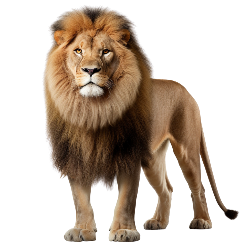 AI generated Lion clip art isolated png