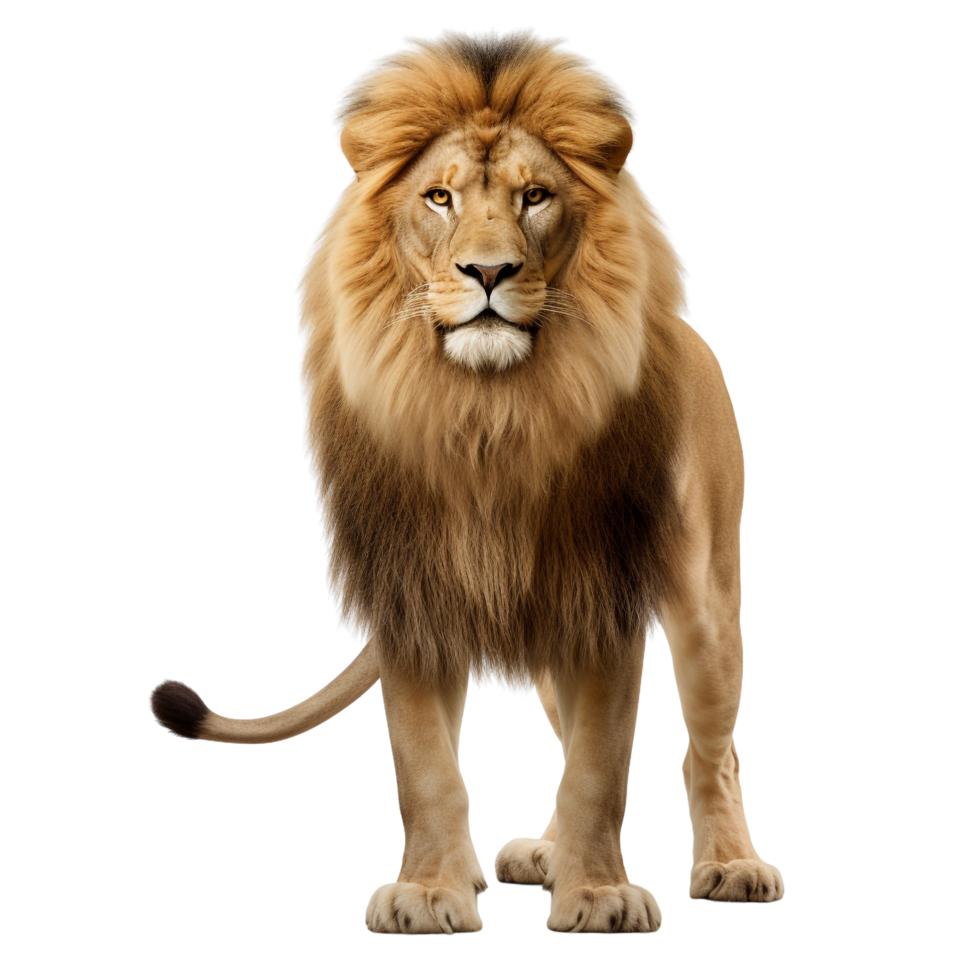 AI generated Lion clip art isolated png