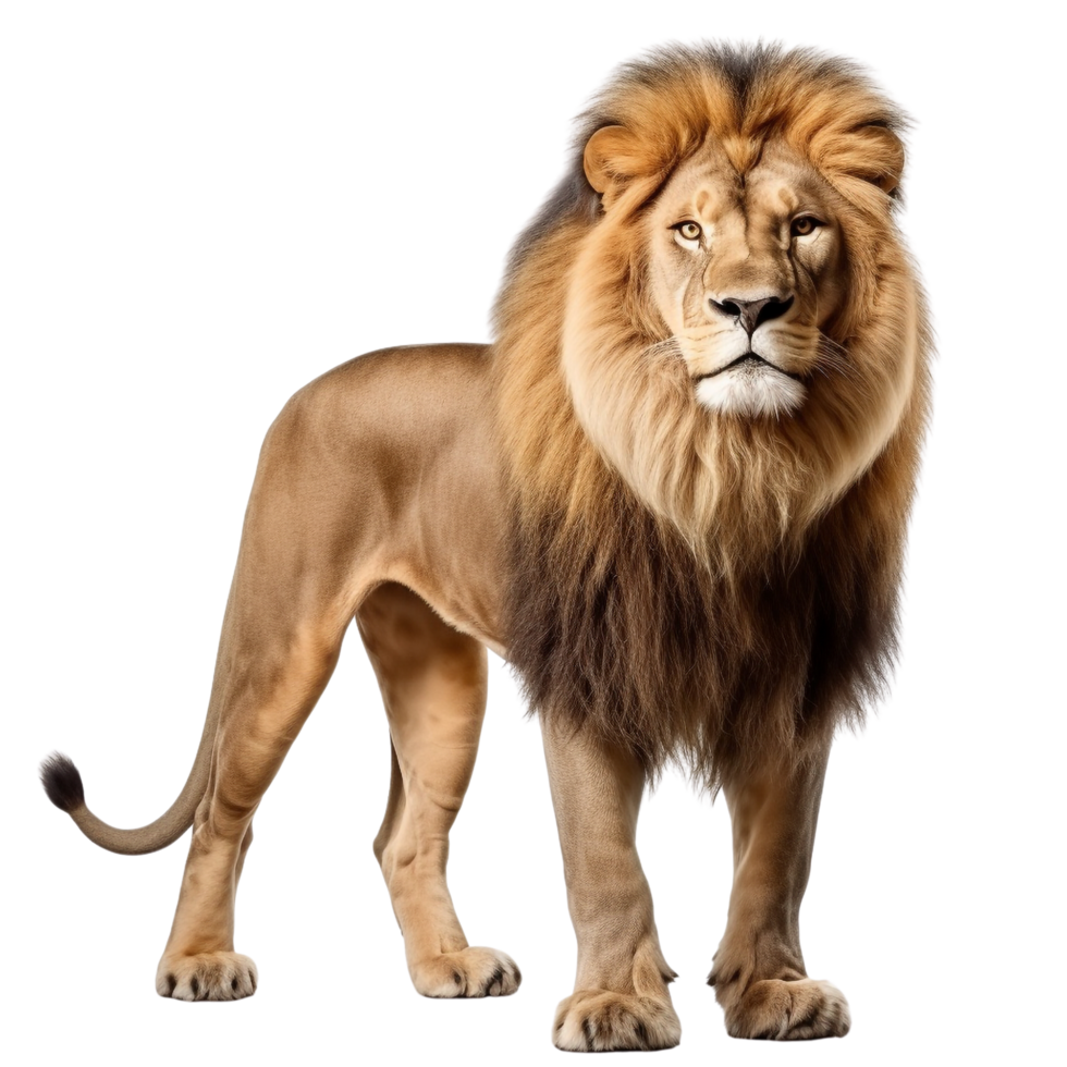 AI generated Lion clip art isolated png