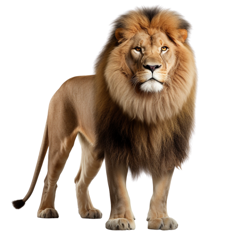 AI generated Lion clip art isolated png