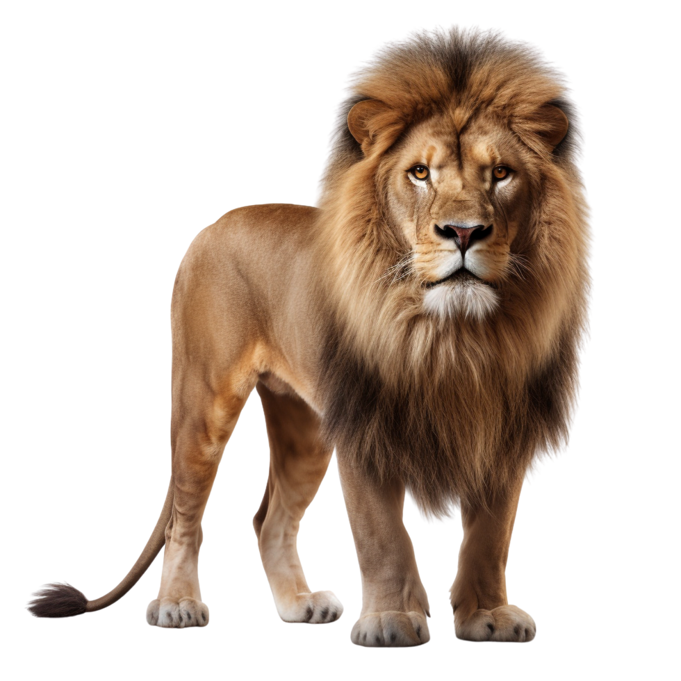 AI generated Lion clip art isolated png