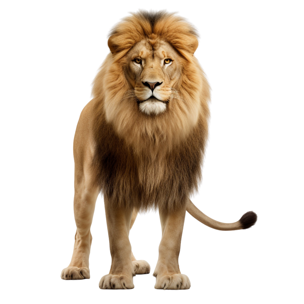 AI generated Lion clip art isolated png