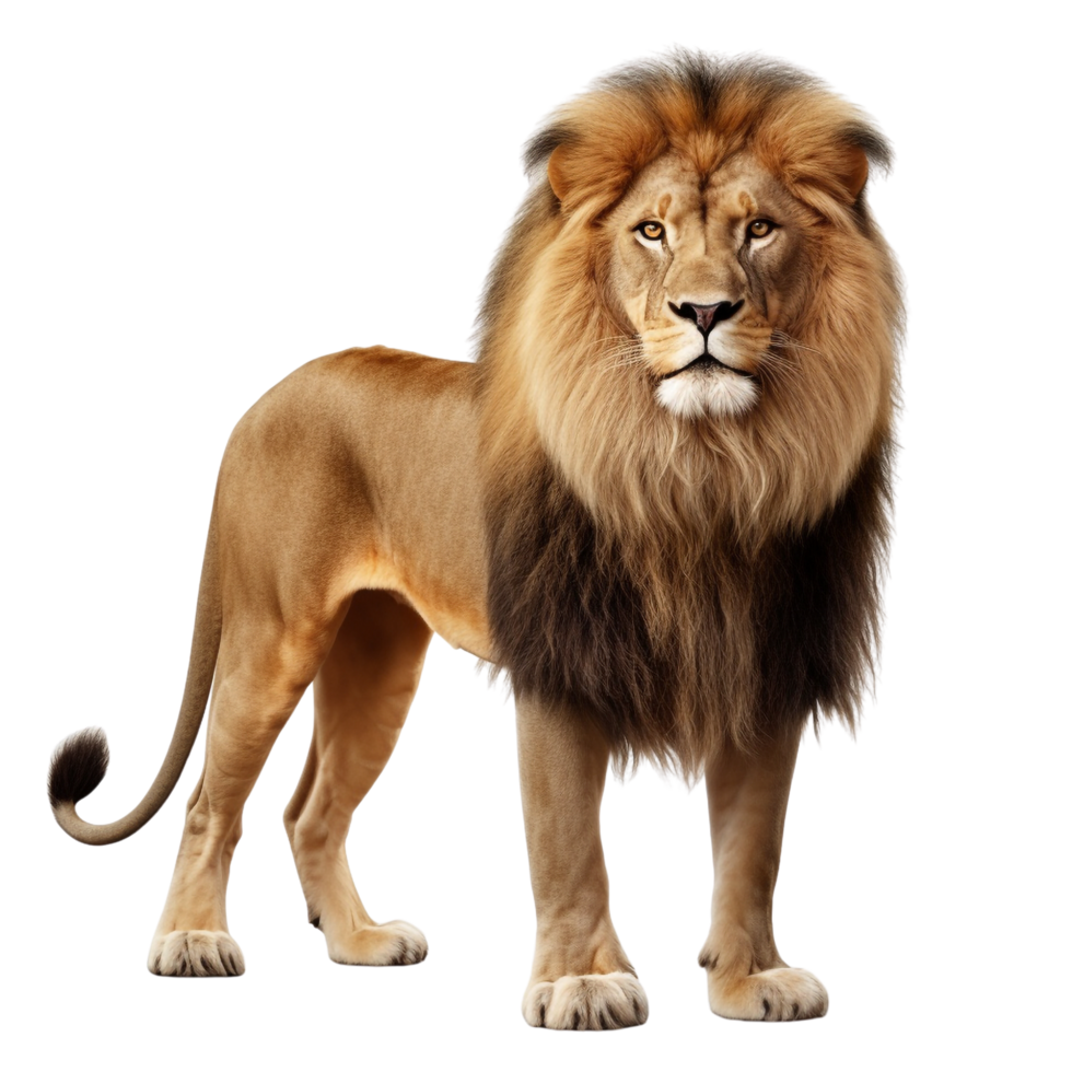 AI generated Lion clip art isolated png