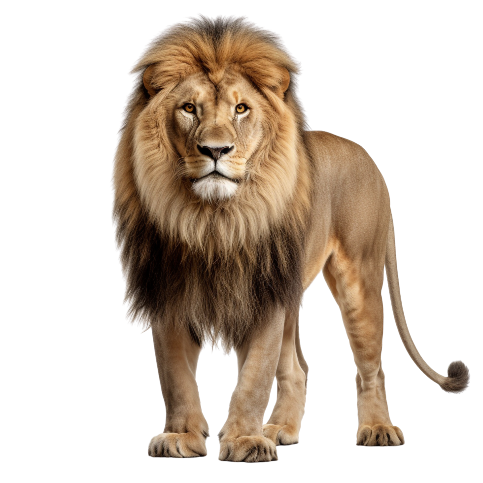 AI generated Lion clip art isolated png
