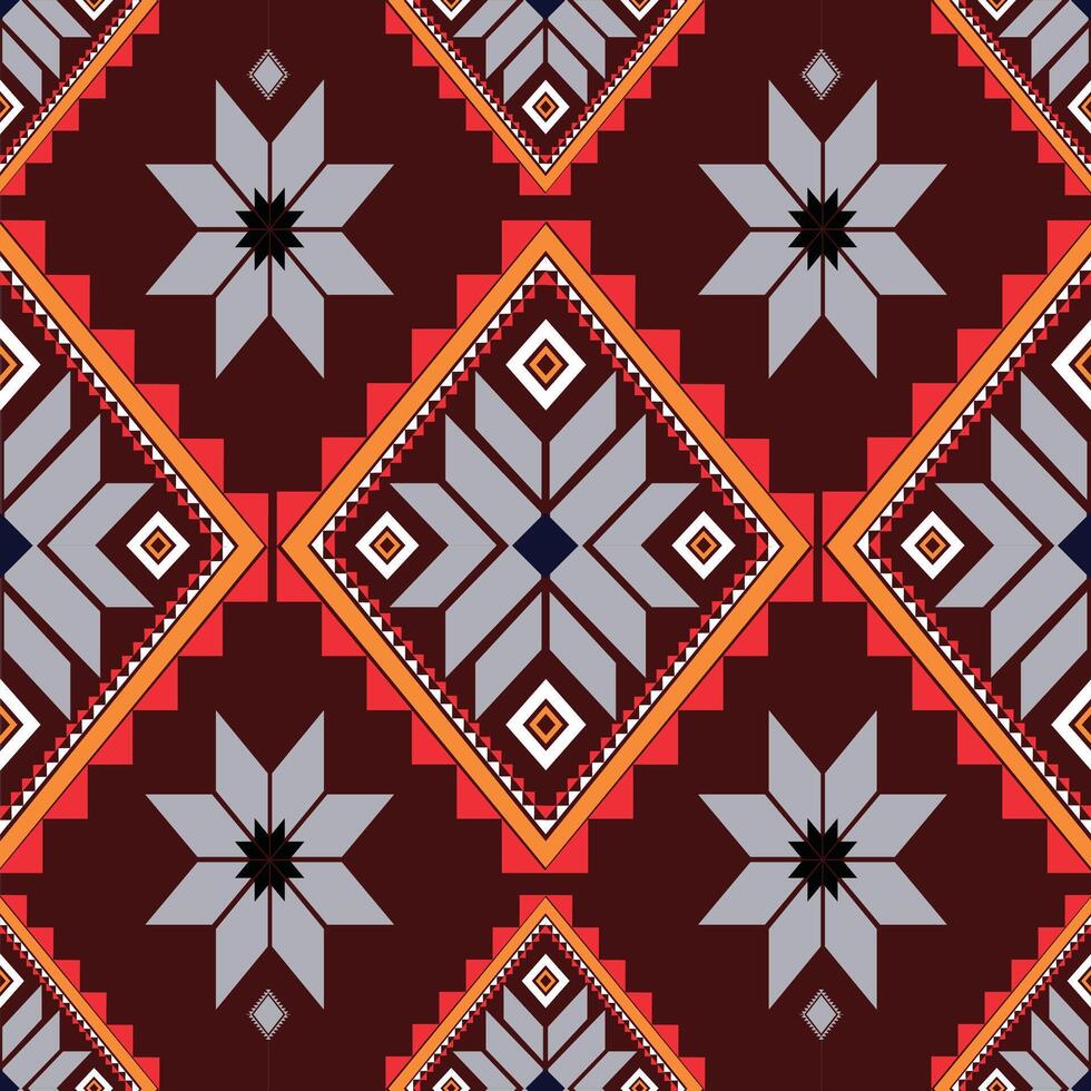 vector de patrón étnico geométrico. motivos africanos, americanos, mexicanos, aztecas occidentales a rayas y patrones bohemios. diseñado para fondo, papel tapiz, impresión, alfombra, envoltura, azulejo, ilustración batik.vector.