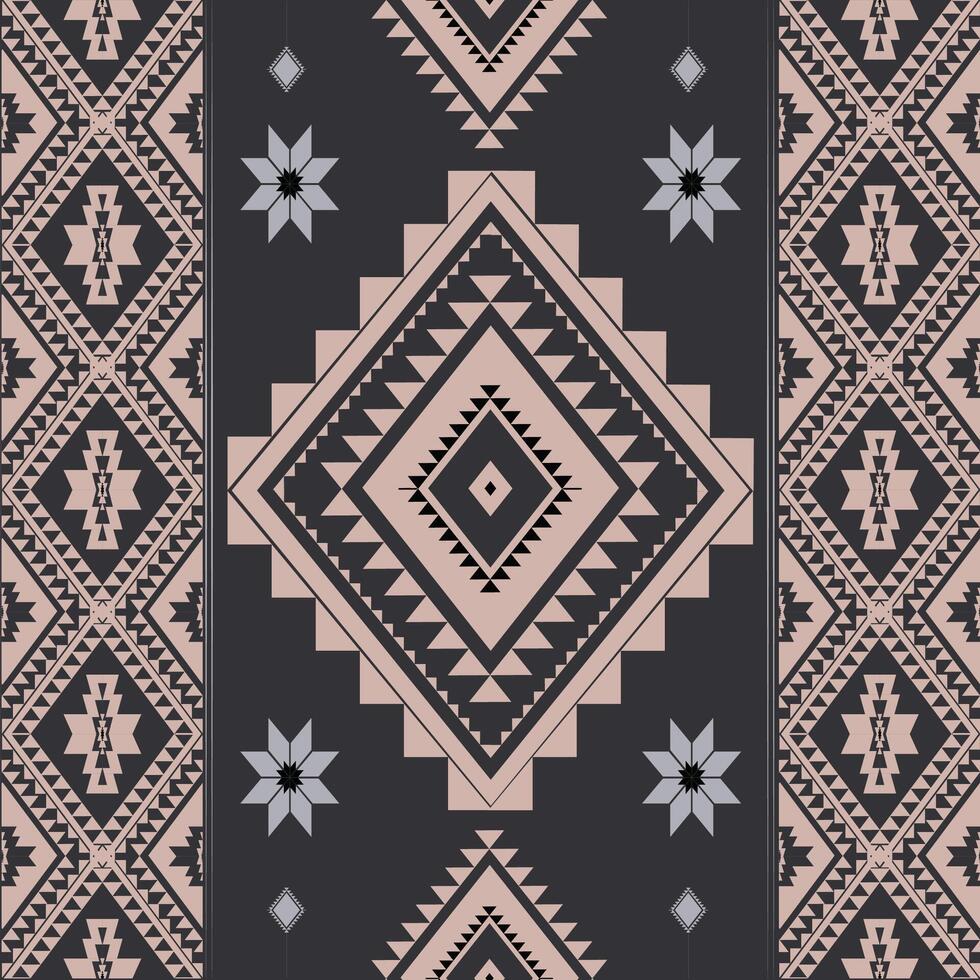 vector de patrón étnico geométrico. motivos africanos, americanos, mexicanos, aztecas occidentales a rayas y patrones bohemios. diseñado para fondo, papel tapiz, impresión, alfombra, envoltura, azulejo, ilustración batik.vector.