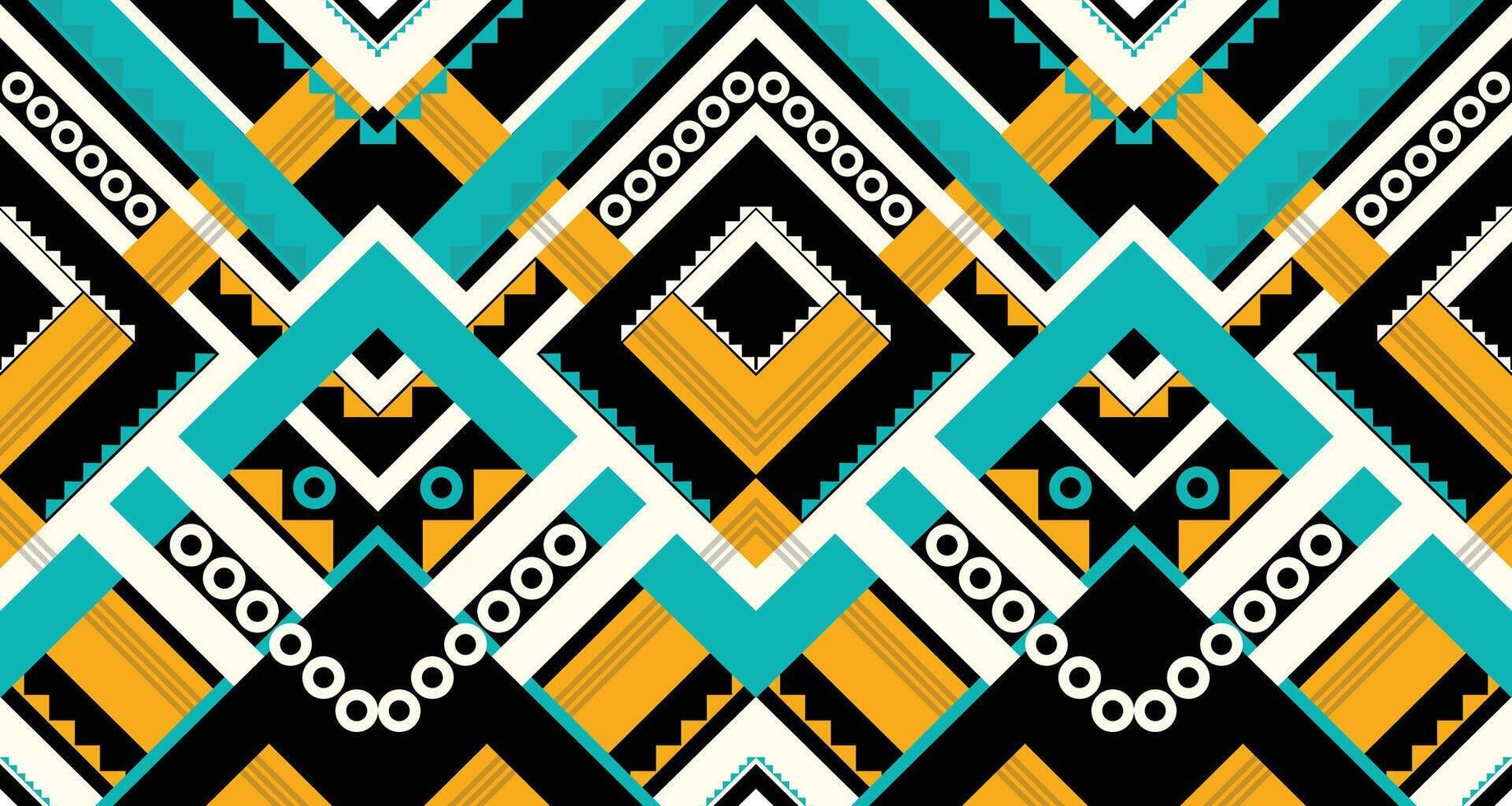 Geometric Ethnic pattern vector. African, American, Mexican, Western Aztec motif striped and bohemian pattern. designed for background,wallpaper,print, carpet,wrapping,tile,batik.vector illustratoin. vector