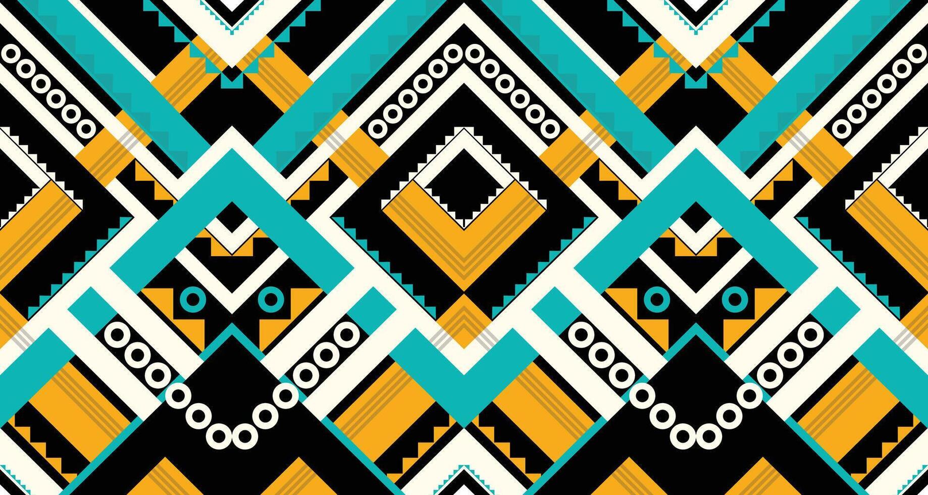 vector de patrón étnico geométrico. motivos africanos, americanos, mexicanos, aztecas occidentales a rayas y patrones bohemios. diseñado para fondo, papel tapiz, impresión, alfombra, envoltura, azulejo, ilustración batik.vector.