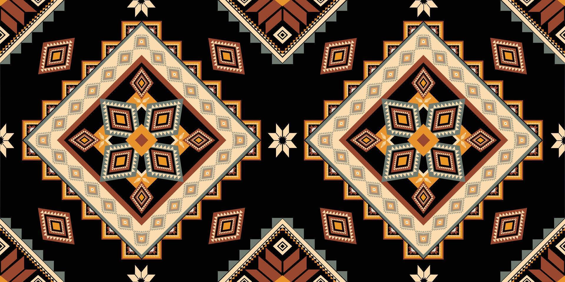 Geometric Ethnic pattern vector. African, American, Mexican, Western Aztec motif striped and bohemian pattern. designed for background,wallpaper,print, carpet,wrapping,tile,batik.vector illustratoin. vector