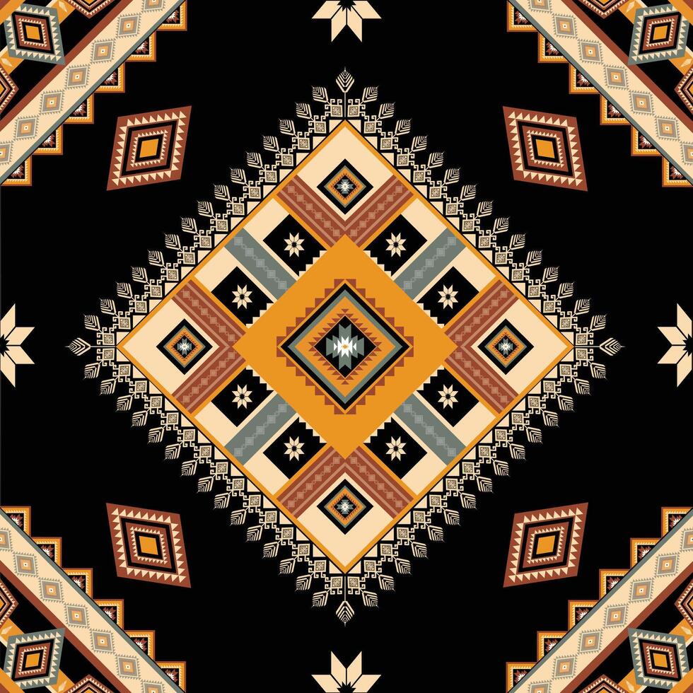 vector de patrón étnico geométrico. motivos africanos, americanos, mexicanos, aztecas occidentales a rayas y patrones bohemios. diseñado para fondo, papel tapiz, impresión, alfombra, envoltura, azulejo, ilustración batik.vector.