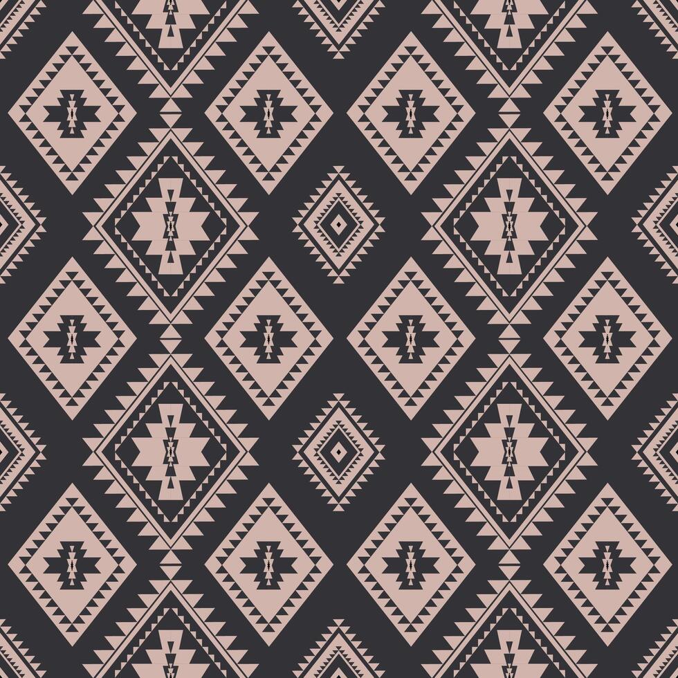 Geometric Ethnic pattern vector. African, American, Mexican, Western Aztec motif striped and bohemian pattern. designed for background,wallpaper,print, carpet,wrapping,tile,batik.vector illustratoin. vector