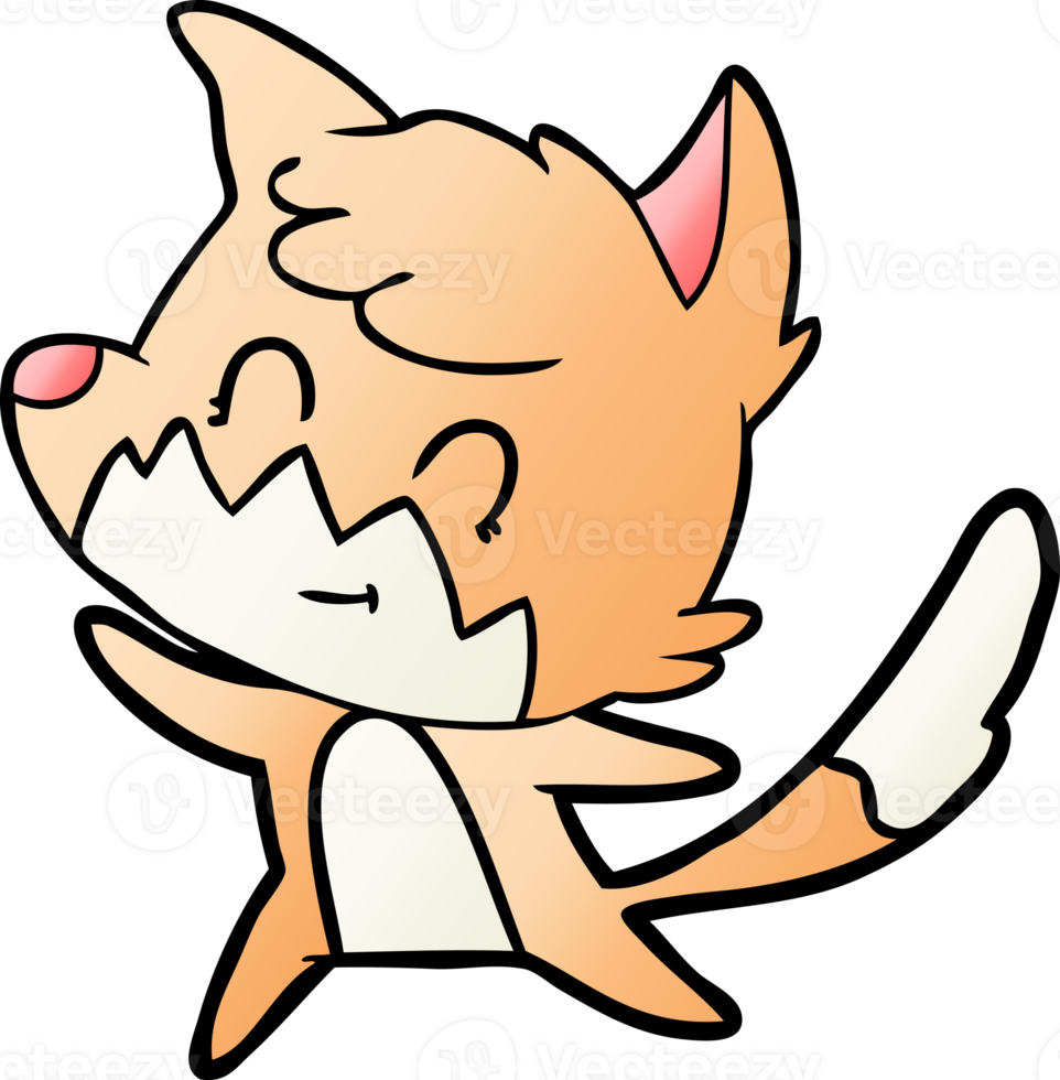 cartoon friendly fox png