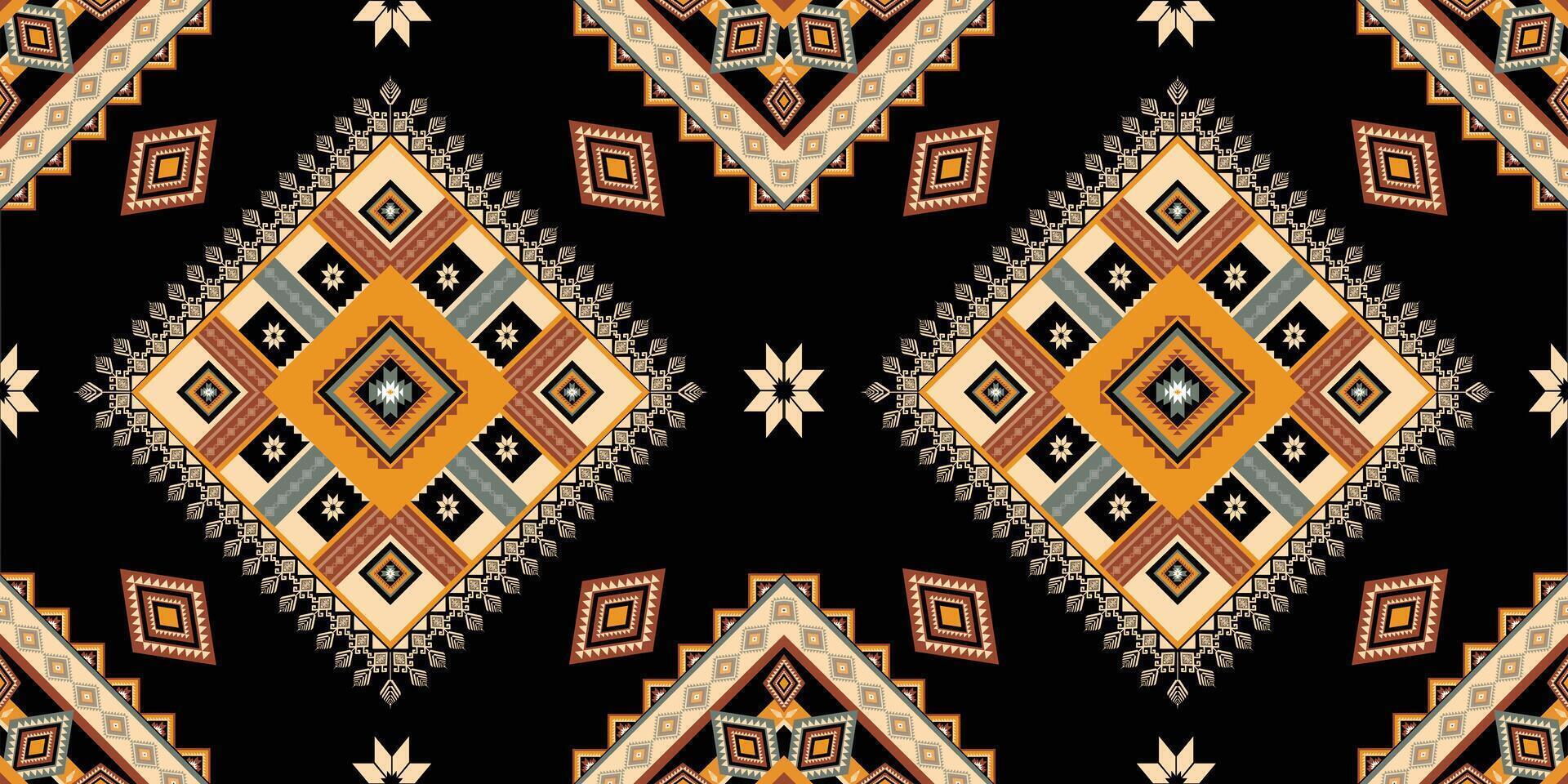 Geometric Ethnic pattern vector. African, American, Mexican, Western Aztec motif striped and bohemian pattern. designed for background,wallpaper,print, carpet,wrapping,tile,batik.vector illustratoin. vector