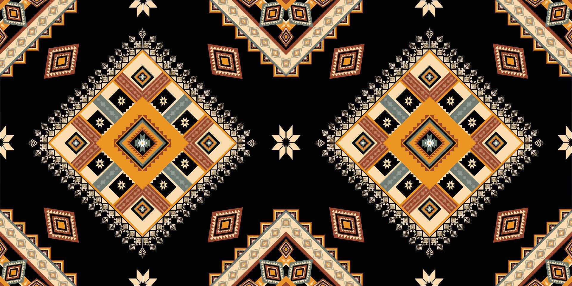 vector de patrón étnico geométrico. motivos africanos, americanos, mexicanos, aztecas occidentales a rayas y patrones bohemios. diseñado para fondo, papel tapiz, impresión, alfombra, envoltura, azulejo, ilustración batik.vector.