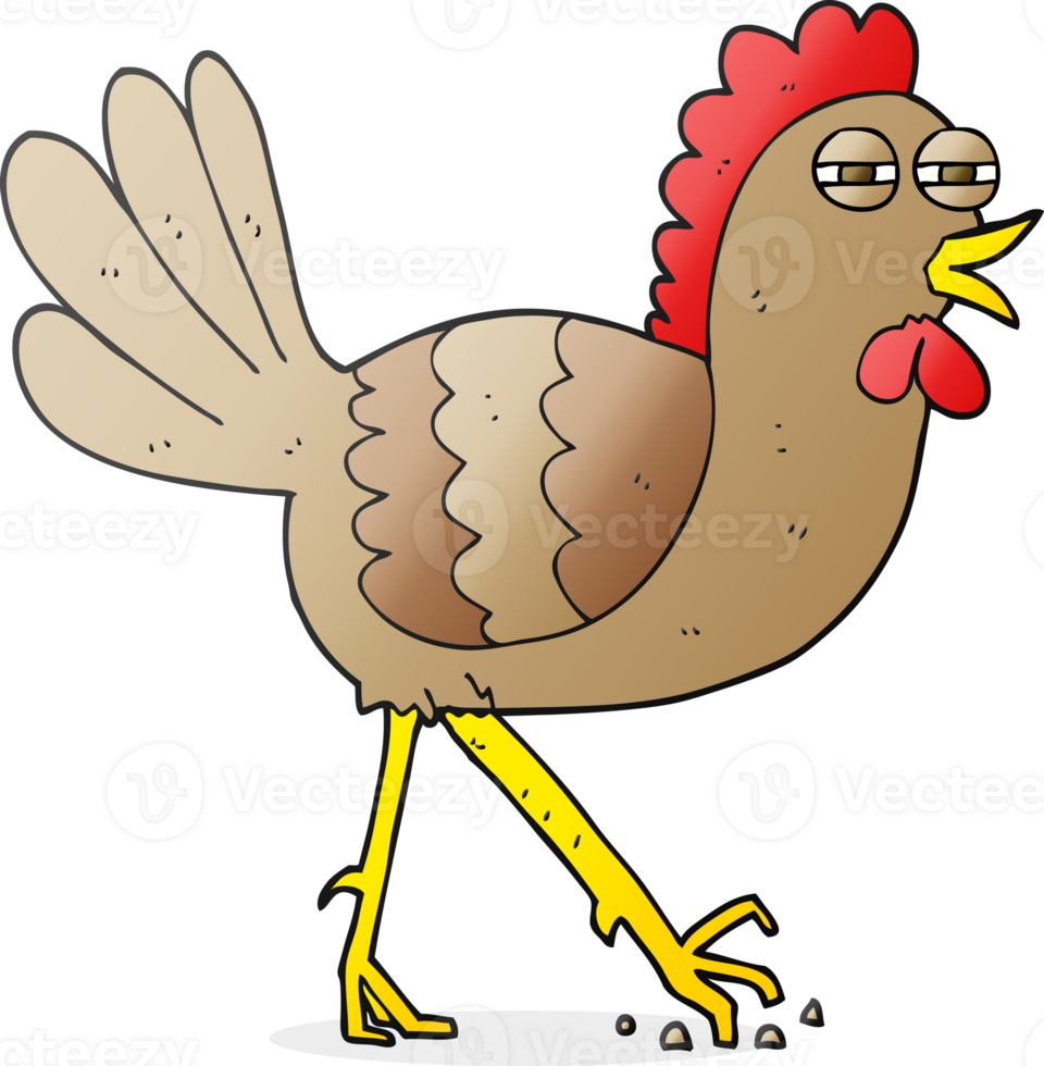 hand drawn cartoon chicken png
