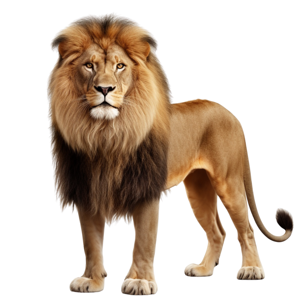AI generated Lion clip art isolated png