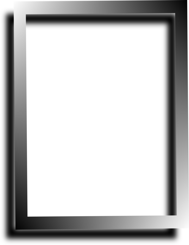 Rectangle black frame, Neon blank border png