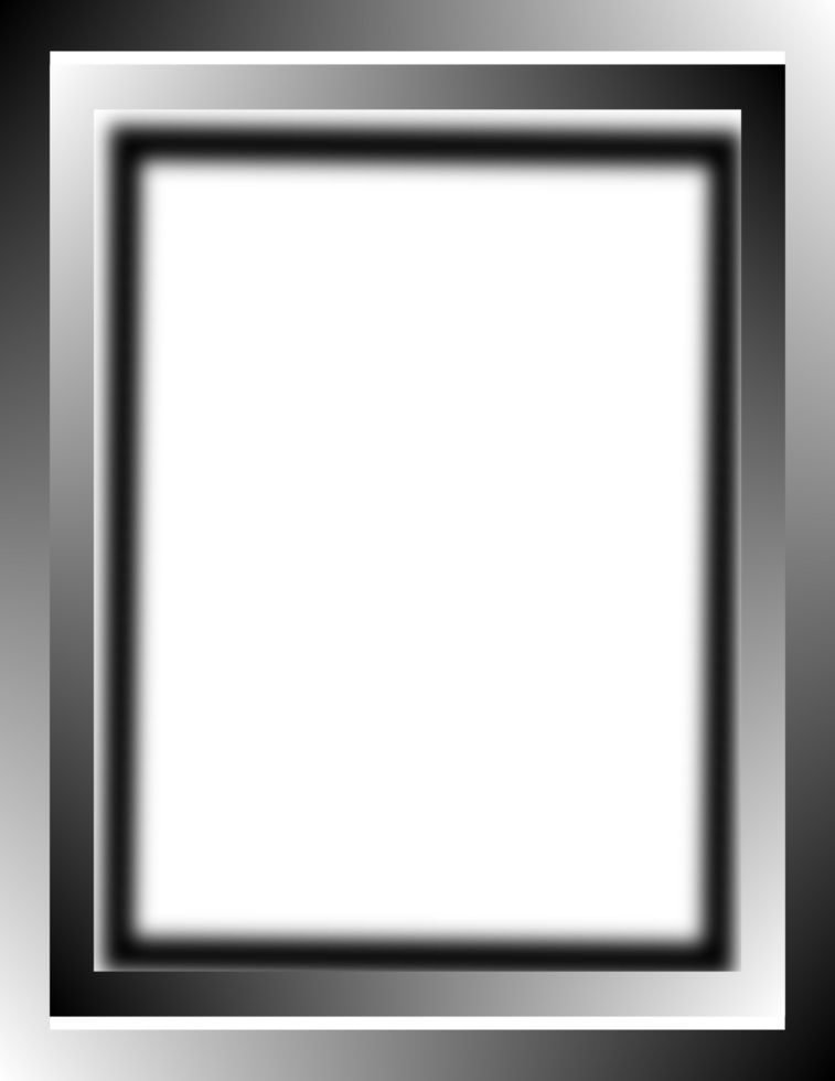 Rectangle black frame, Neon blank border png