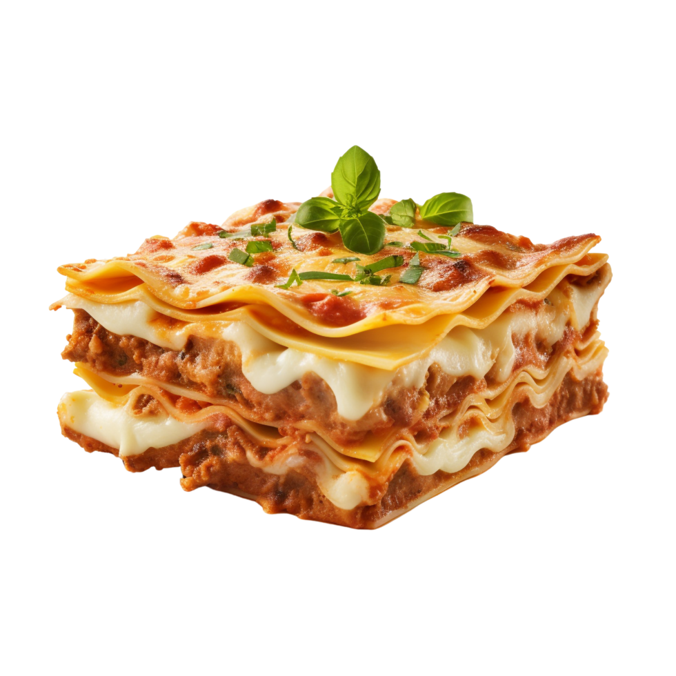 AI generated Lasagna clip art png