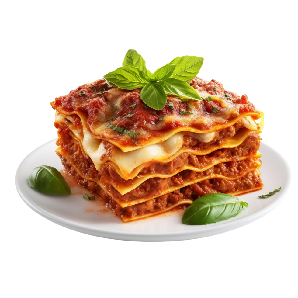 AI generated Lasagna clip art png