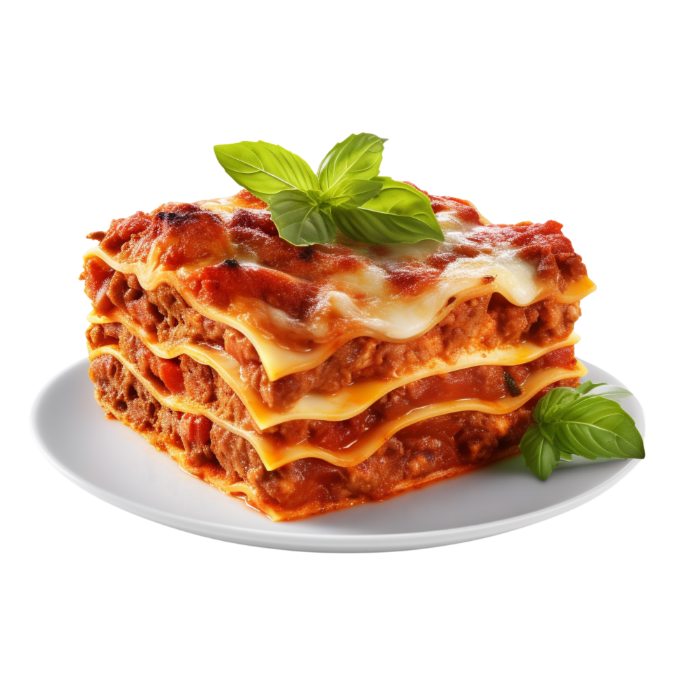 AI generated Lasagna clip art png