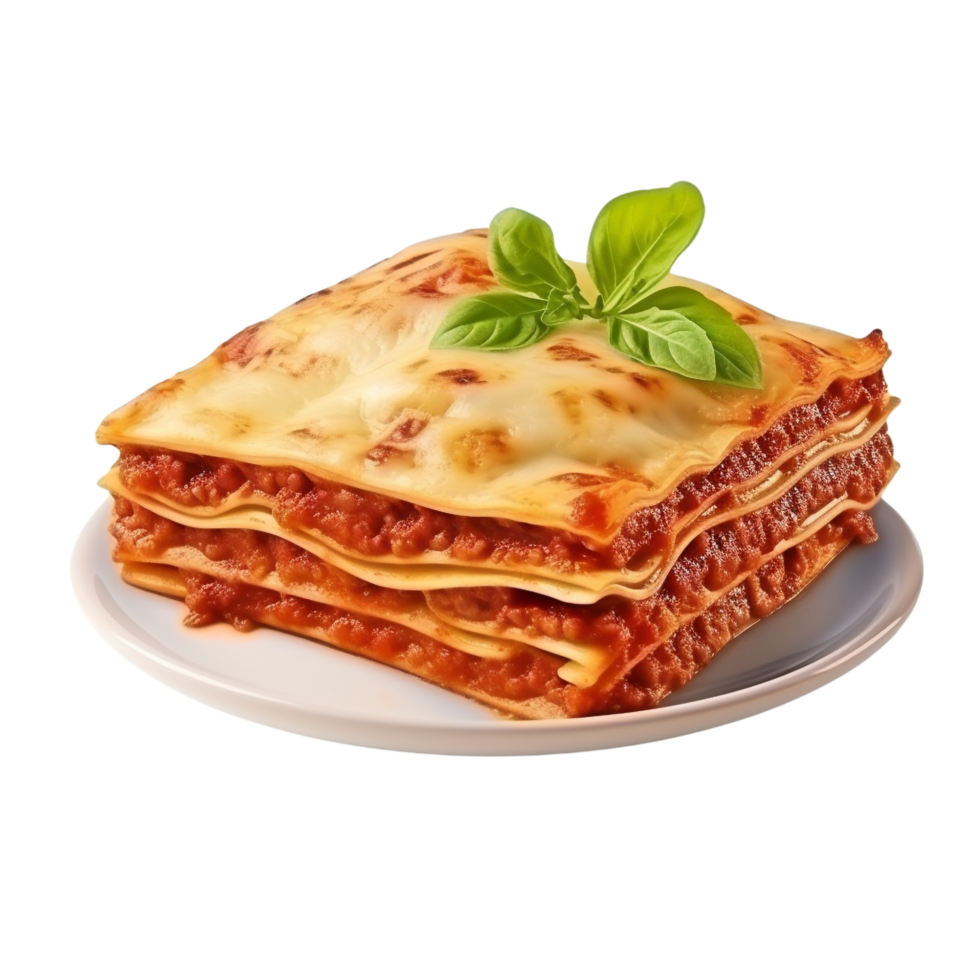 ai generato Lasagna clip arte png