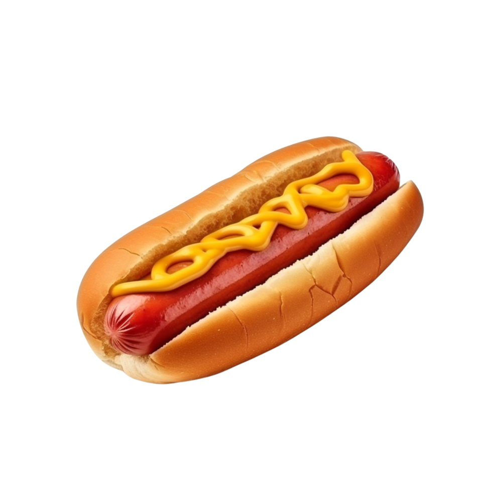 AI generated Hot dog clip art png