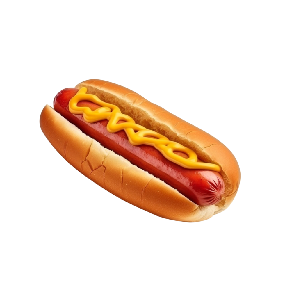 AI generated Hot dog clip art png