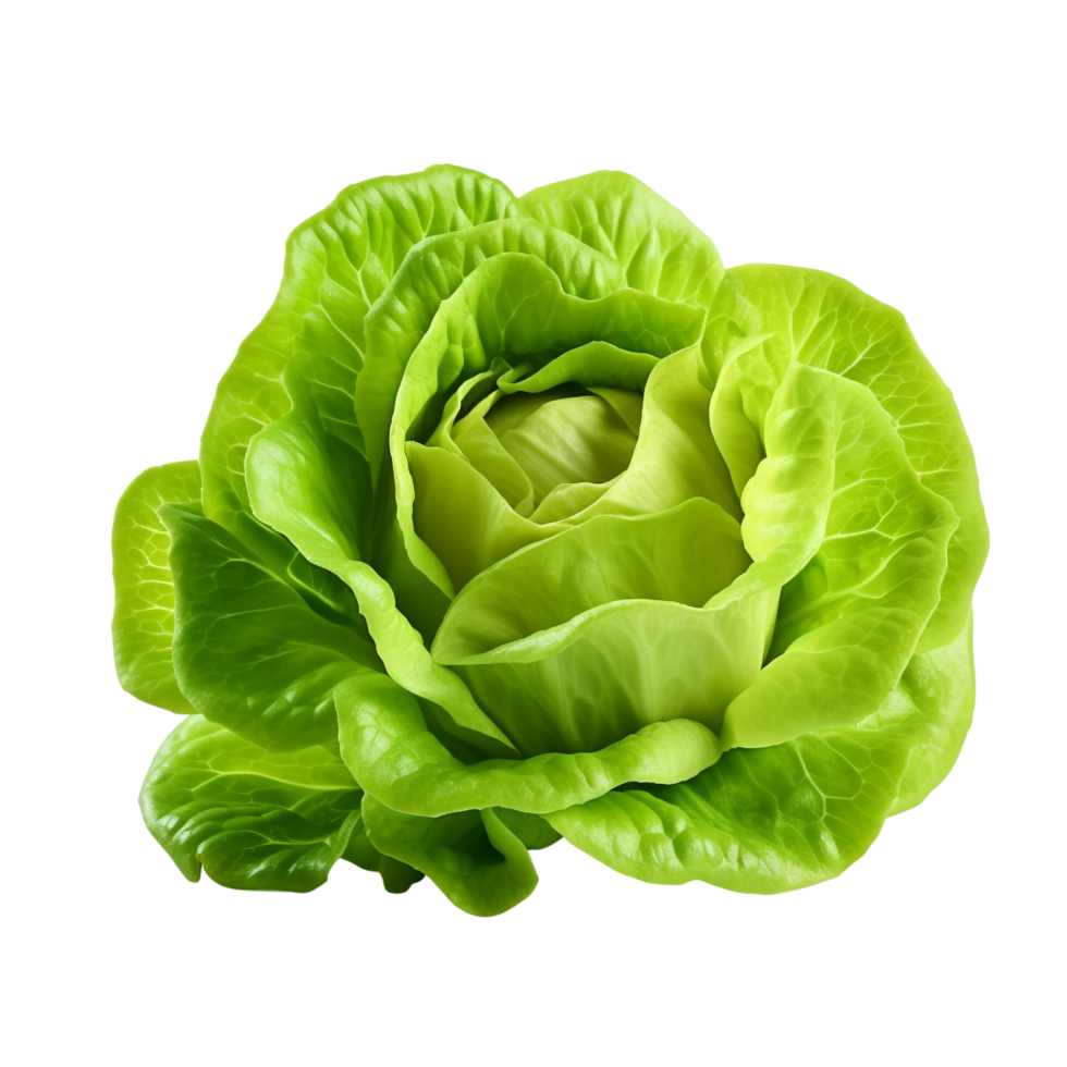 AI generated Green lettuce clip art png