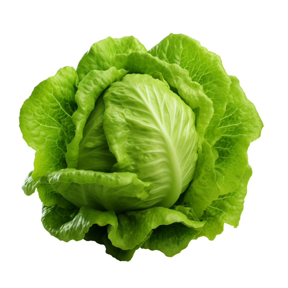 AI generated Green lettuce clip art png