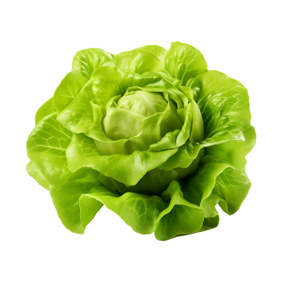 AI generated Green lettuce clip art png