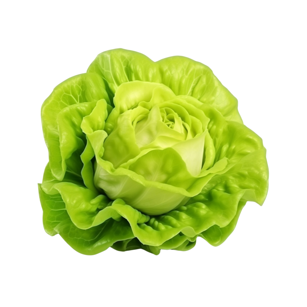 AI generated Green lettuce clip art png