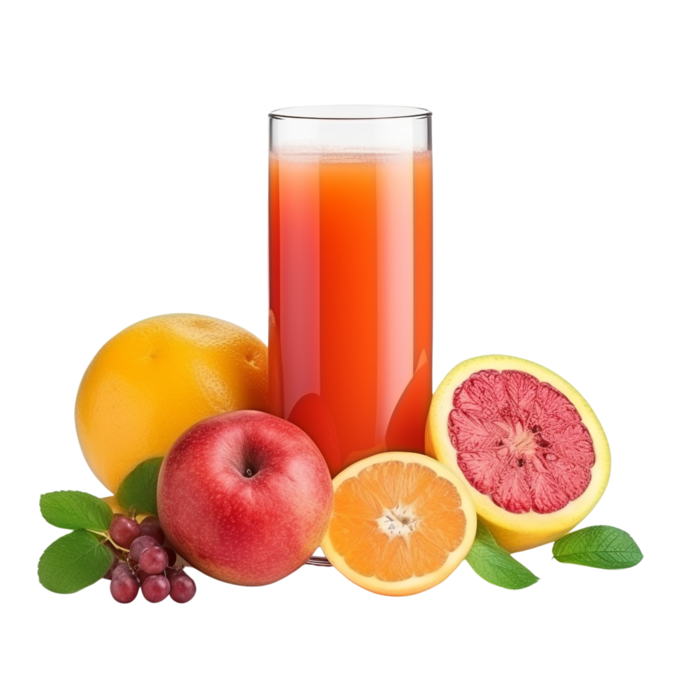 AI generated Fruit juice clip art png