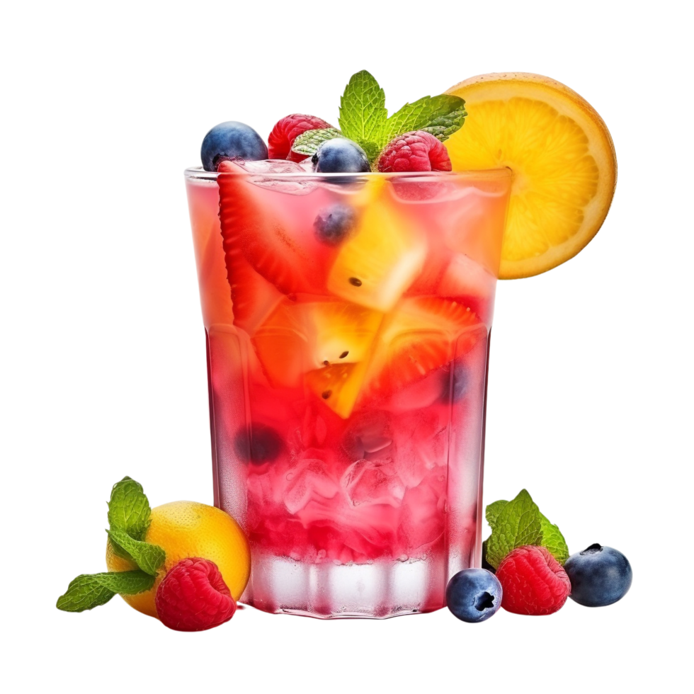 ai generiert Obst Cocktail Clip Kunst png