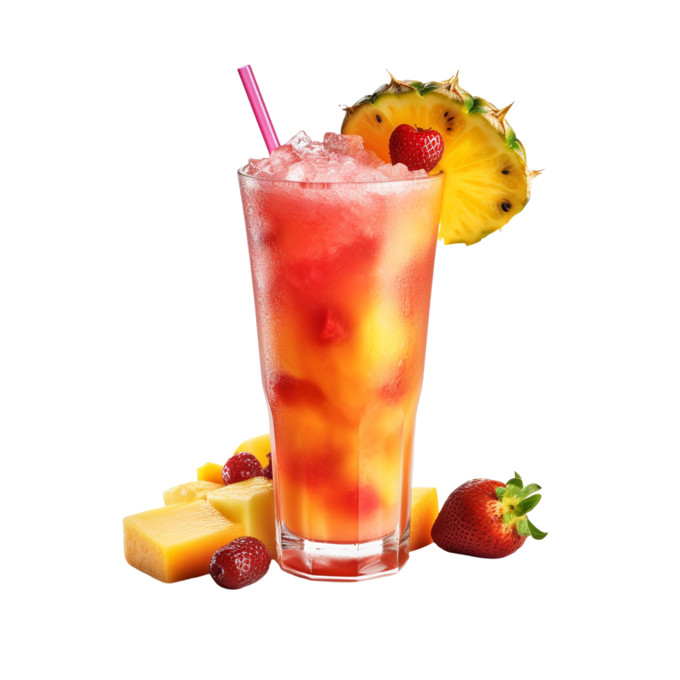 AI generated Fruit cocktail clip art png