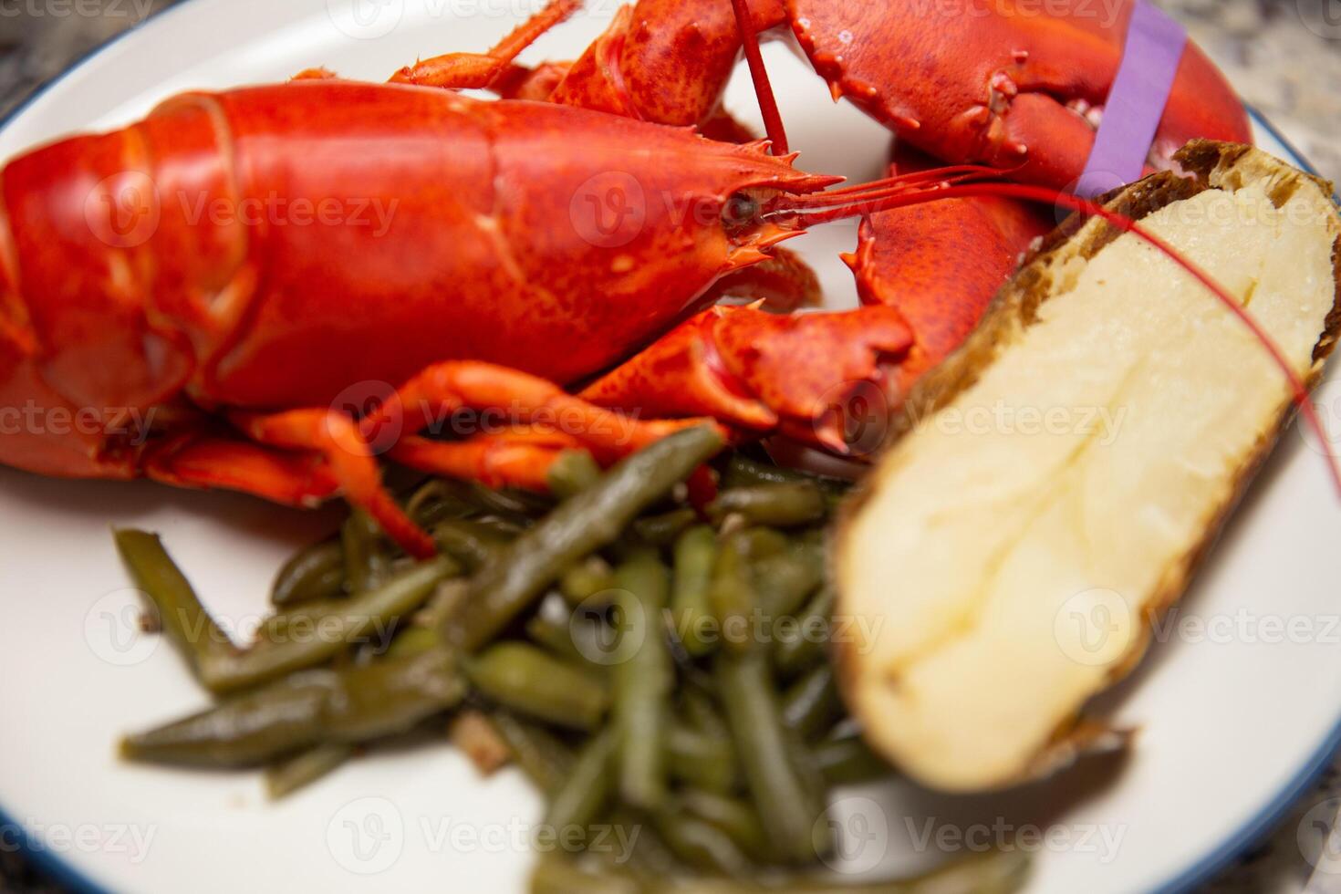 Lobster with Potatoes and Vegetables photo