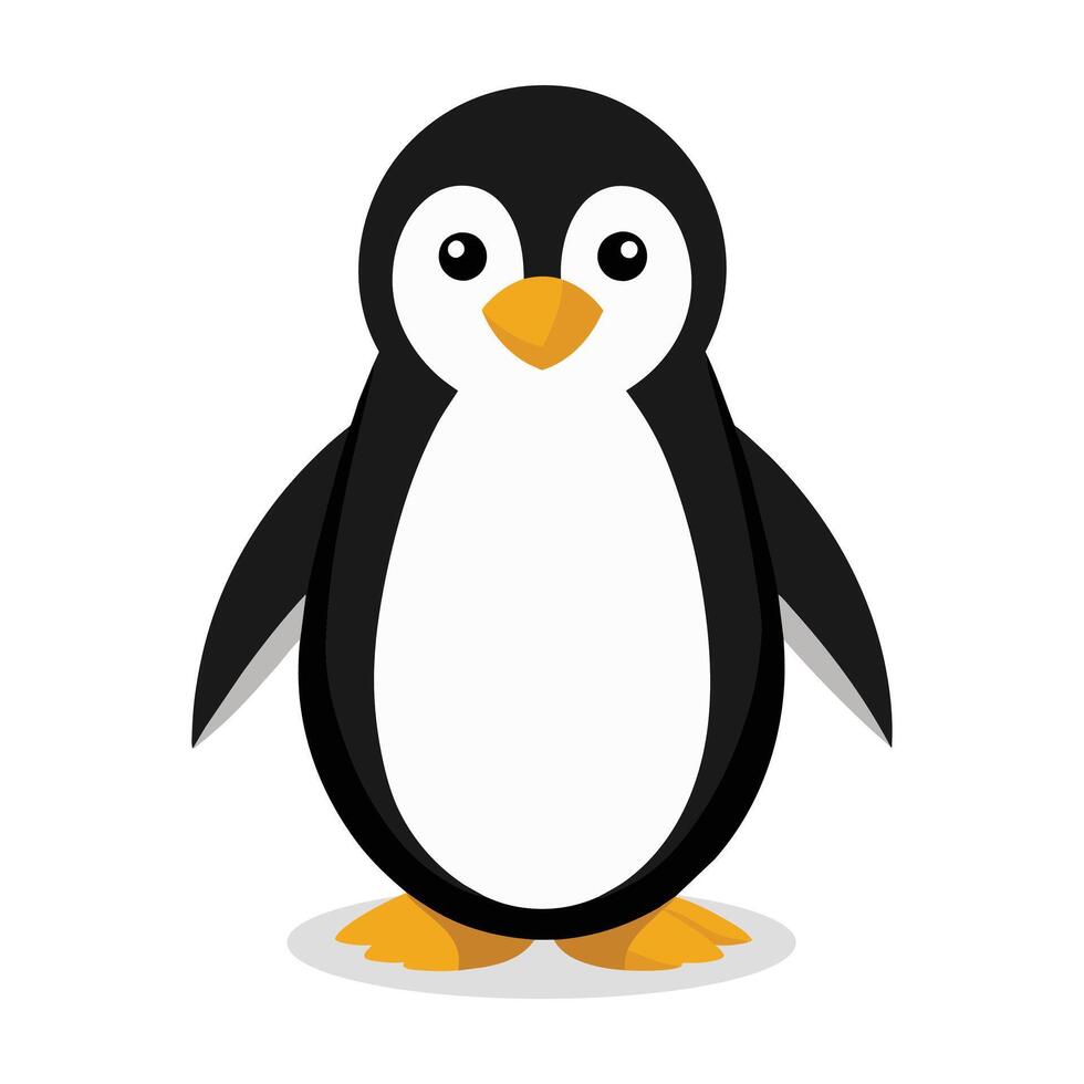 pingüinos animal plano vector ilustración.