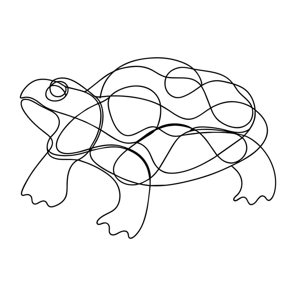 Tortuga línea Arte prima vector ilustración