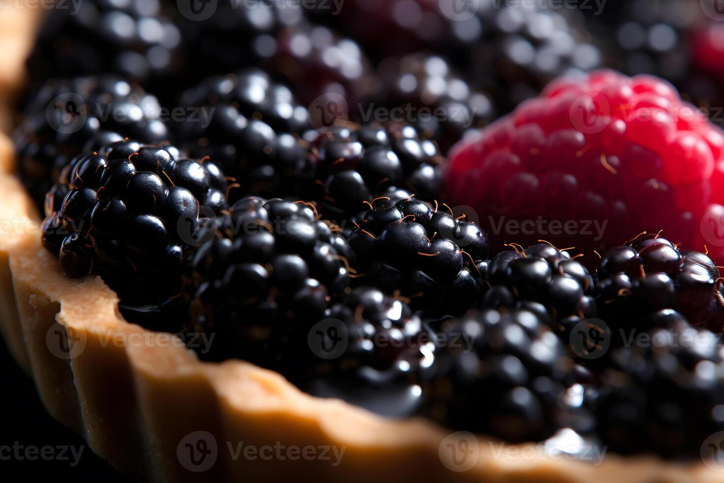 AI generated Cheesecake slice classical cheese cake on black background. Neural network AI generated photo
