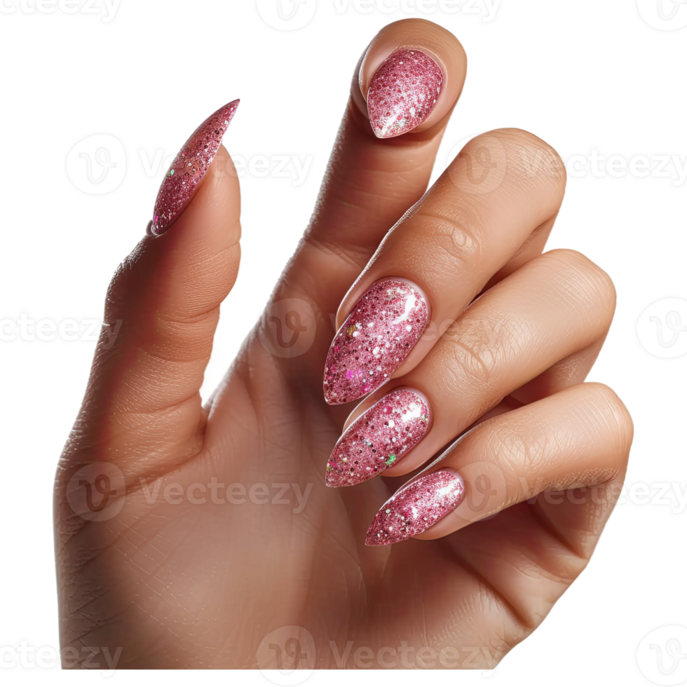AI generated Closeup view of beautiful manicure female hand png