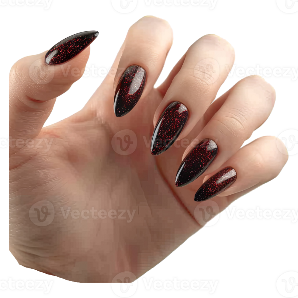 AI generated Closeup view of beautiful manicure female hand png