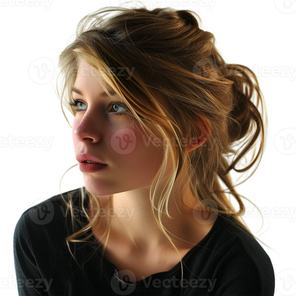 AI generated Attractive young woman png