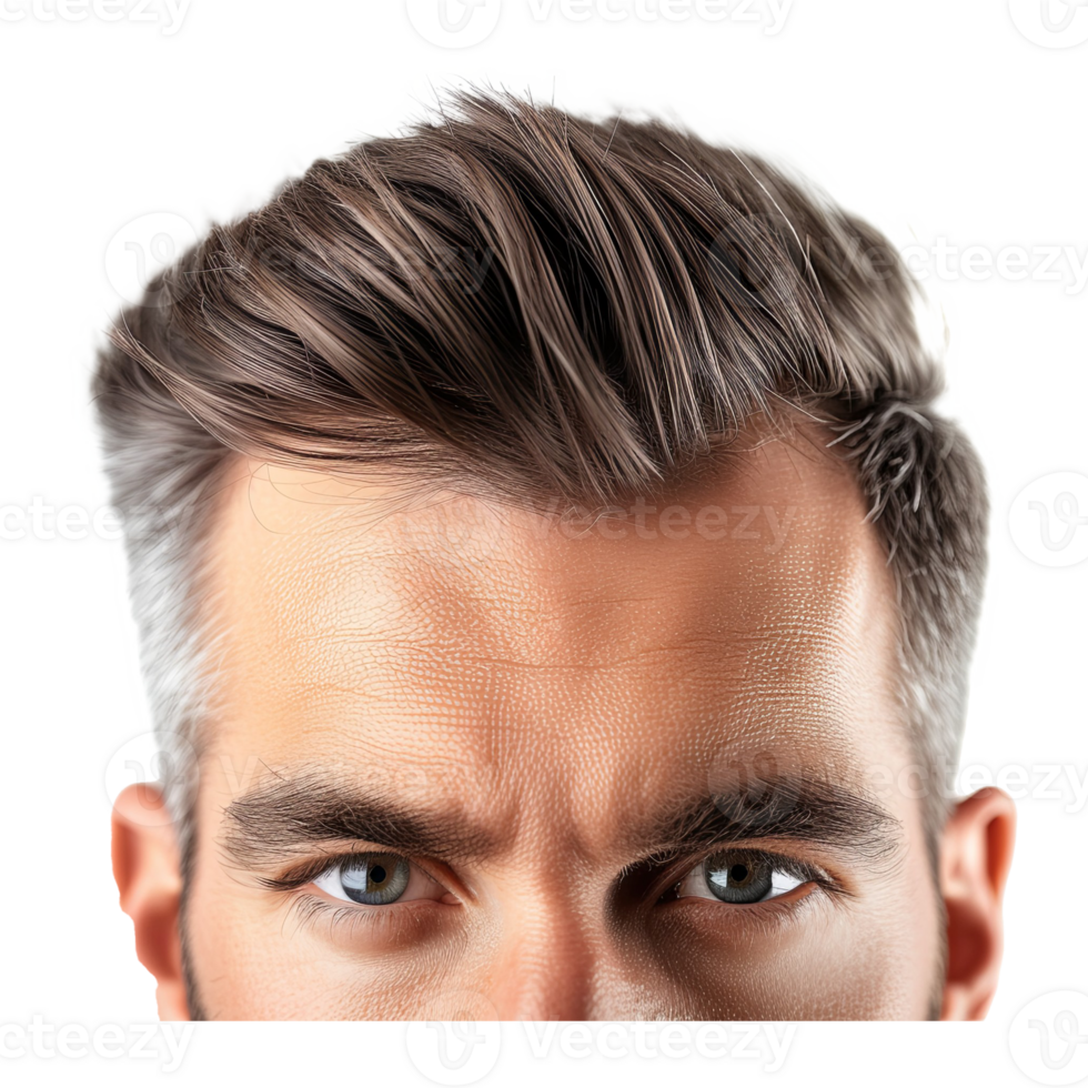 ai gegenereerd Mens met mooi haar- stijl png