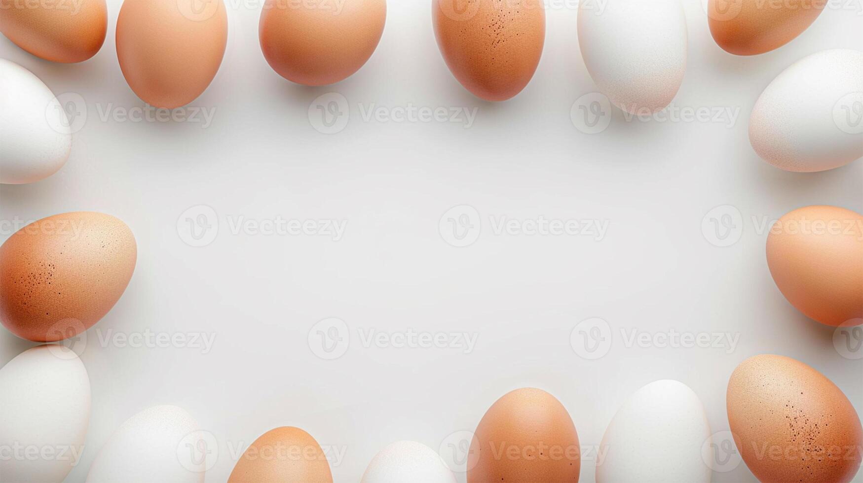 AI generated Egg Frame Background Concept photo