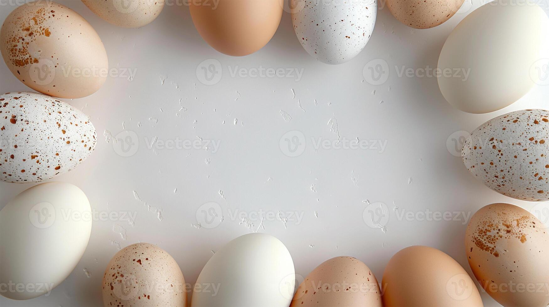 AI generated Egg Frame Background Composition photo