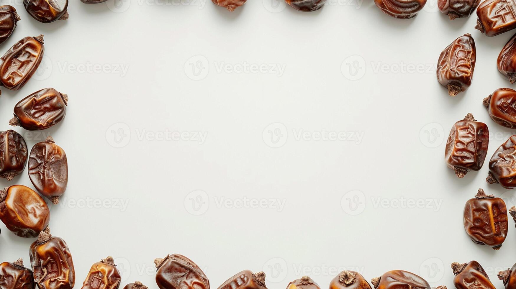 AI generated Dates Frame Background Illustration photo