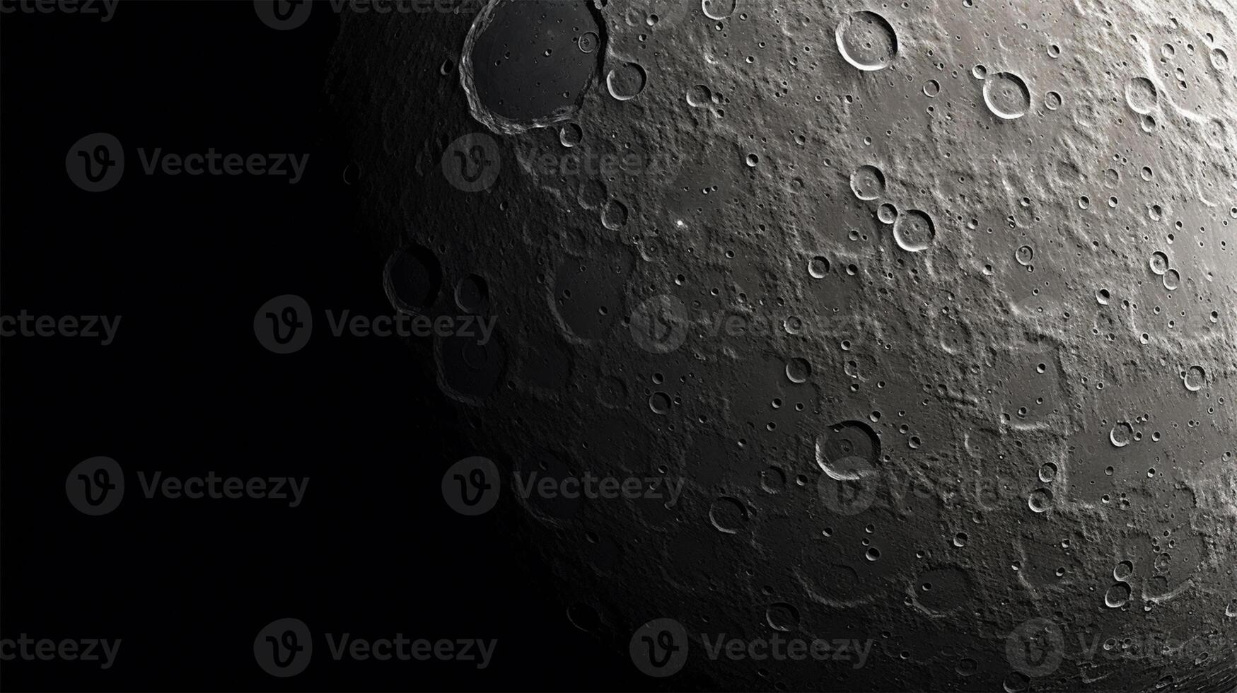 AI generated Mercury surface texture background photo